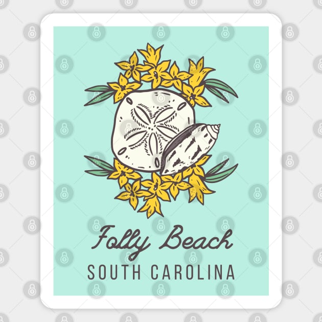 Folly Beach South Carolina SC Tourist Souvenir Magnet by carolinafound